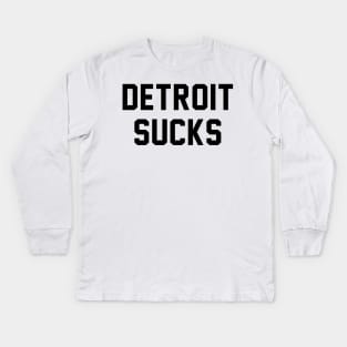 Detroit Sucks - Lester Bangs Kids Long Sleeve T-Shirt